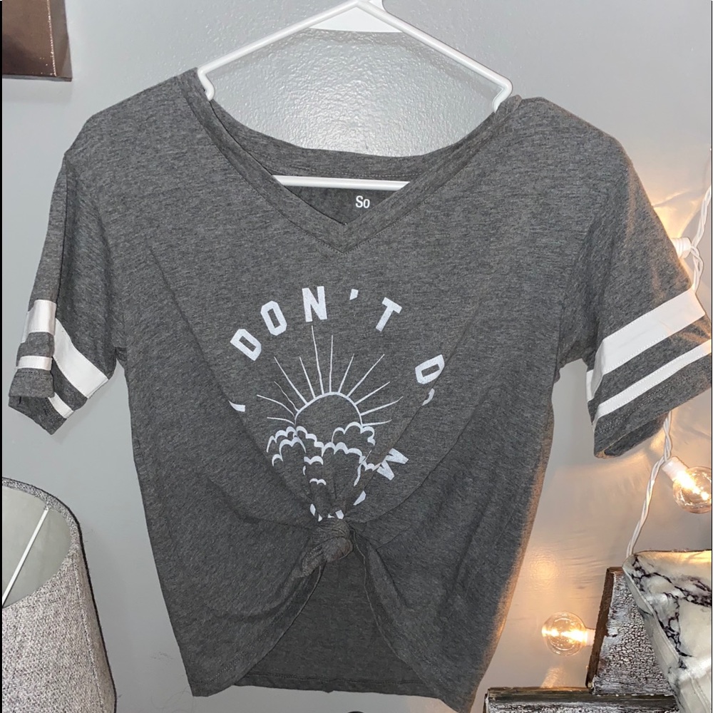 Grey shirt- “I DON’T DO MORNINGS”